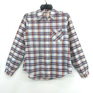 Gil Shirt Womens Size 14 Multicolor Plaid Lightweight Long Sleeve Button Up Top